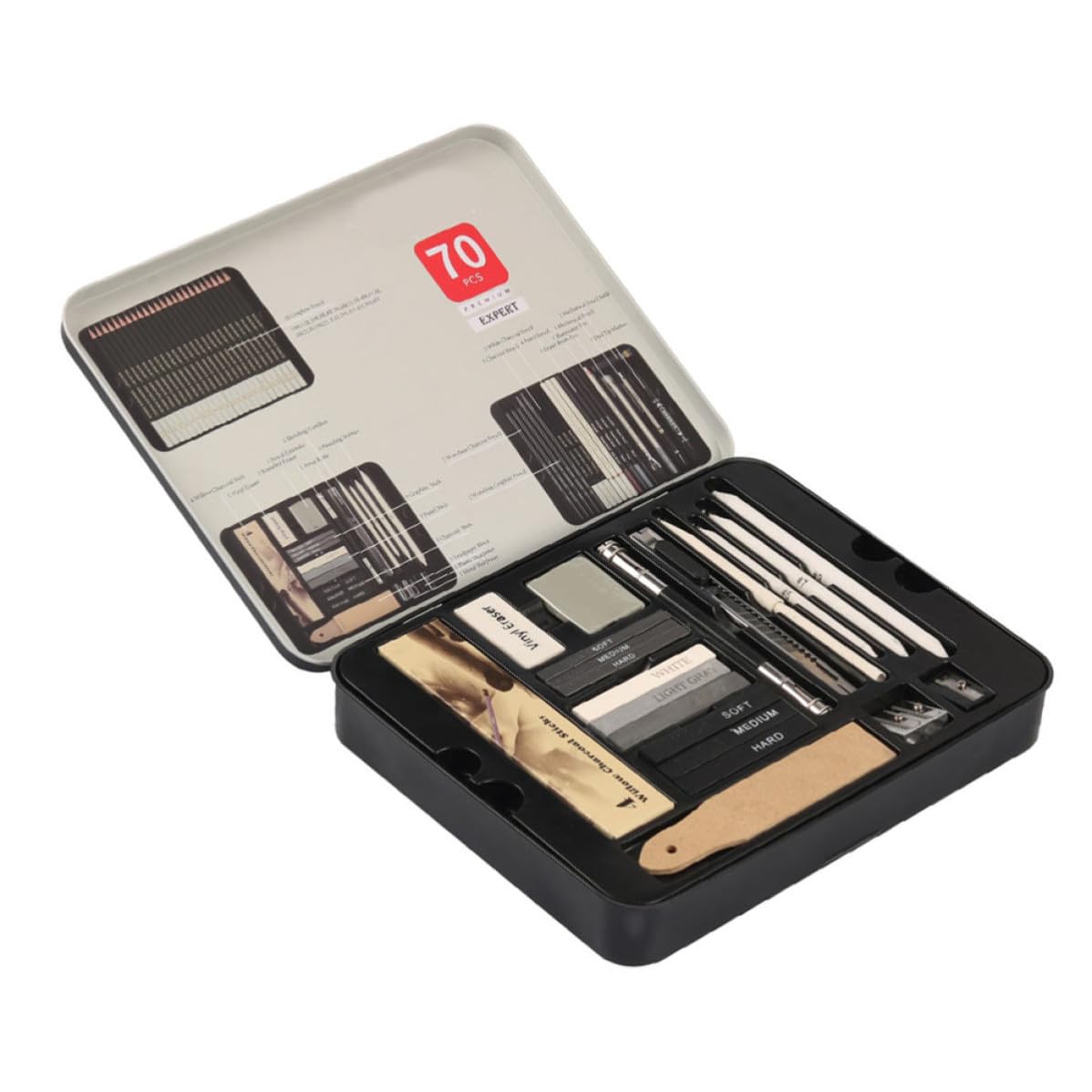 SUPVOX 1 Scatola Kit di Matite da Disegno Professionali per Schizzi,