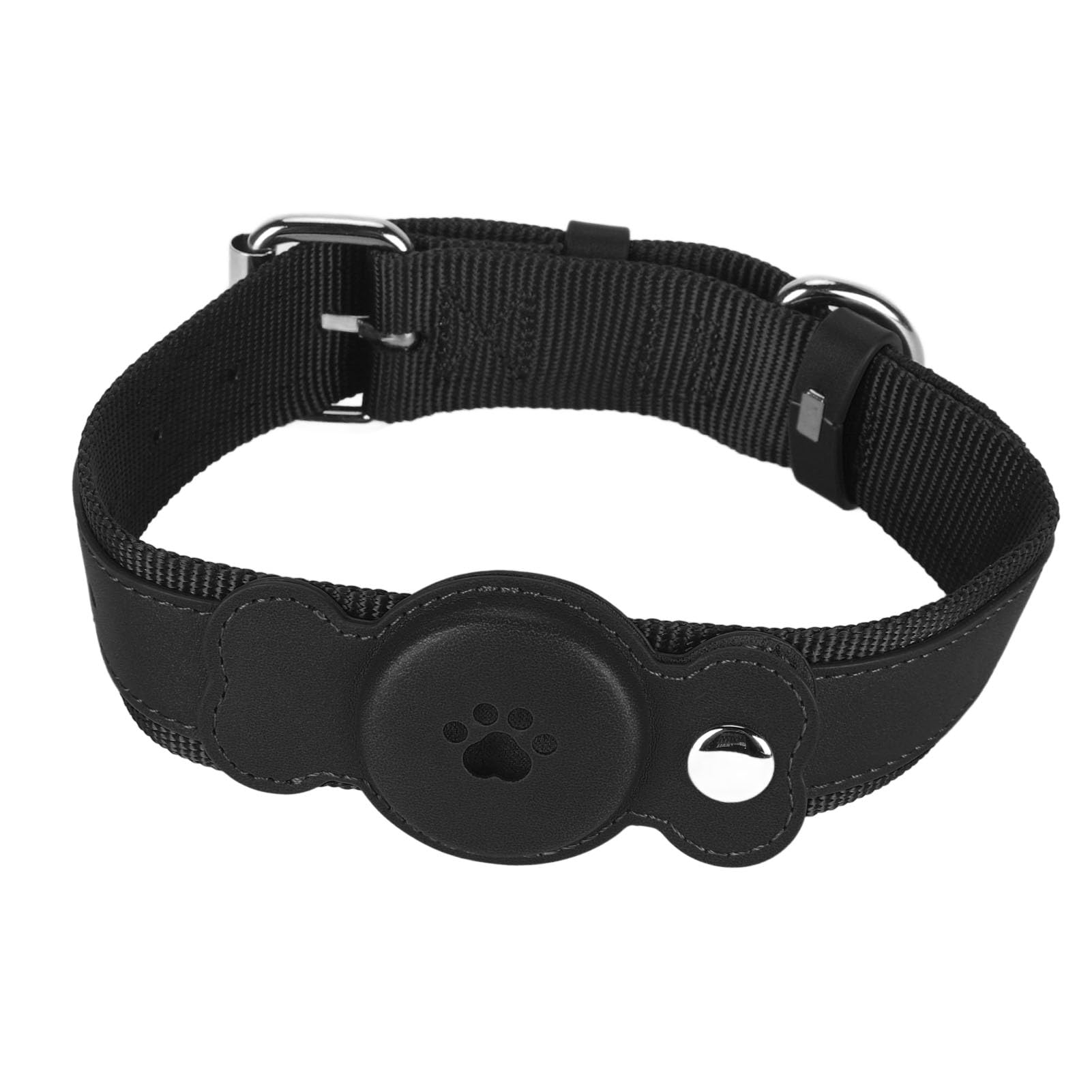 Collier pour chien réglable et résistant à l'eau collier en cuir noir durable