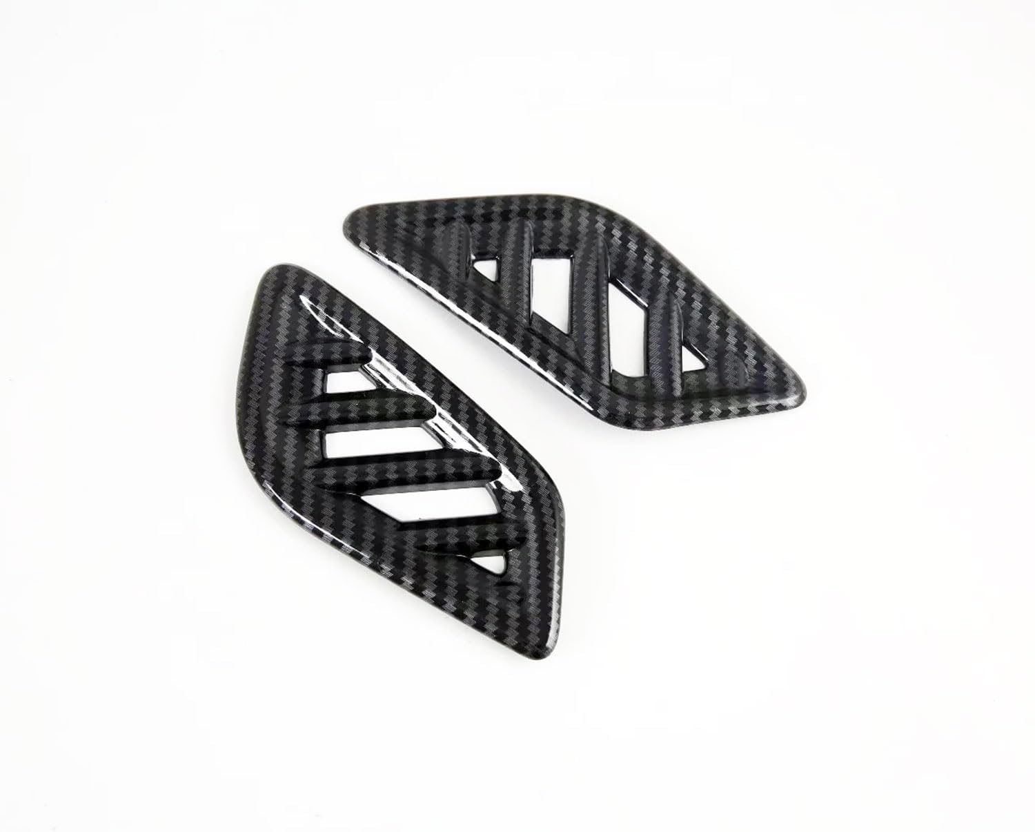 Upper Air Vent Cover Trims Compatible with Nissan Rogue 2021 2022 2023 2024 2025 2026 Dashboard Air Vent Trims Wind Outlet Cover Interior Car Accessories ABS 1PC (Carbon Fiber Style)