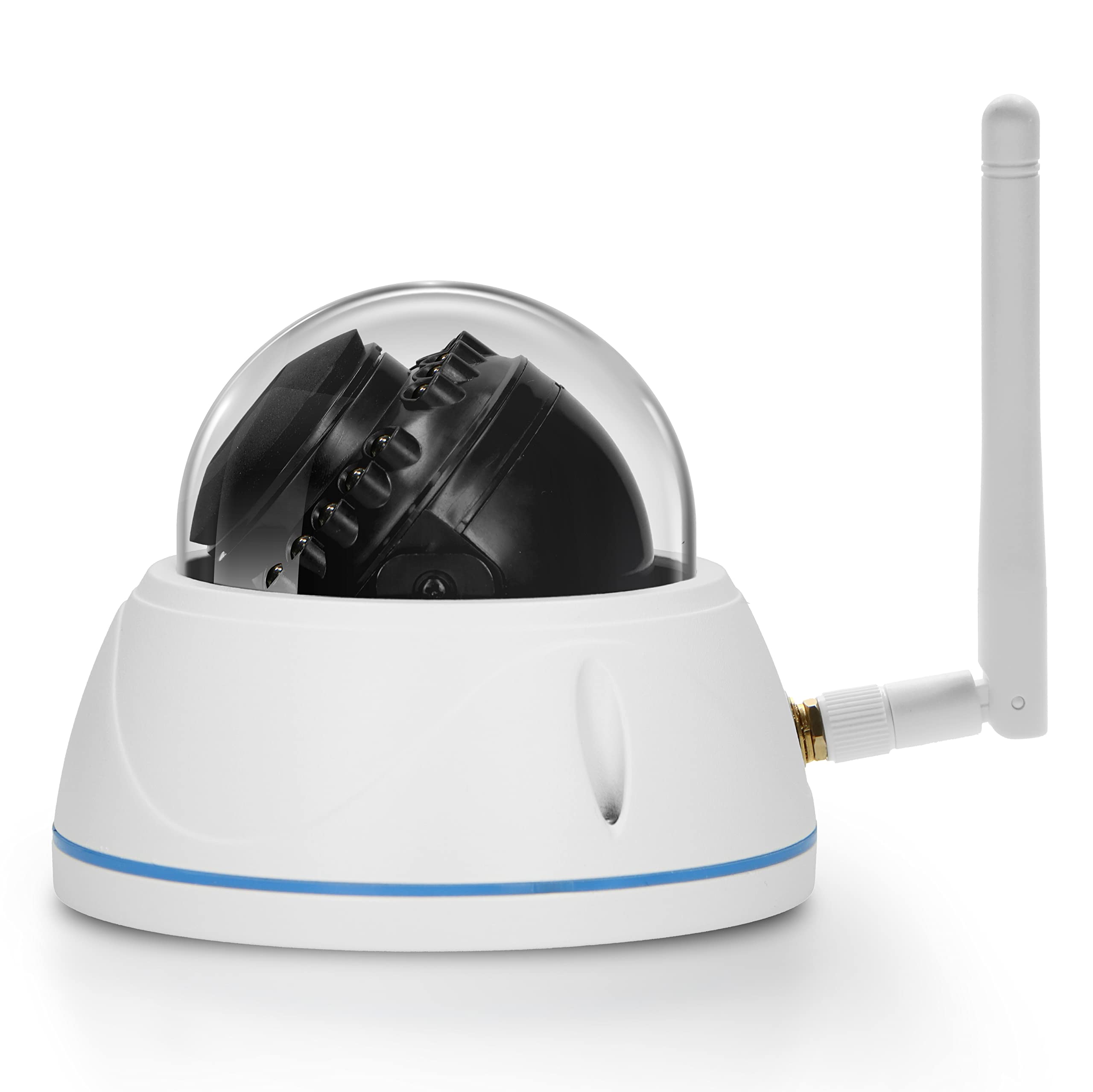 Alecto DVC136IP kamera monitorująca Outdoor Dome - kamera IP z WiFi – Wi-Fi i IP55 – obsługa karty SD 128 GB (bez) – biała