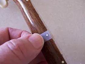 Marcadores de traste de guitarra clássica - Roseta Preto/Marfim Pontos Traste