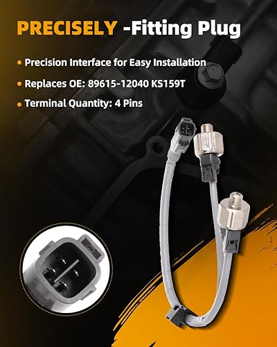 Miniatura 4 de ROADFAR 2 sensores de golpe con arnés para Toyota para 4Runner, Avalon, Camry, Tacoma, Tundra, Supra, para Lexus ES300, LS400, RX300, GS300, GS400,