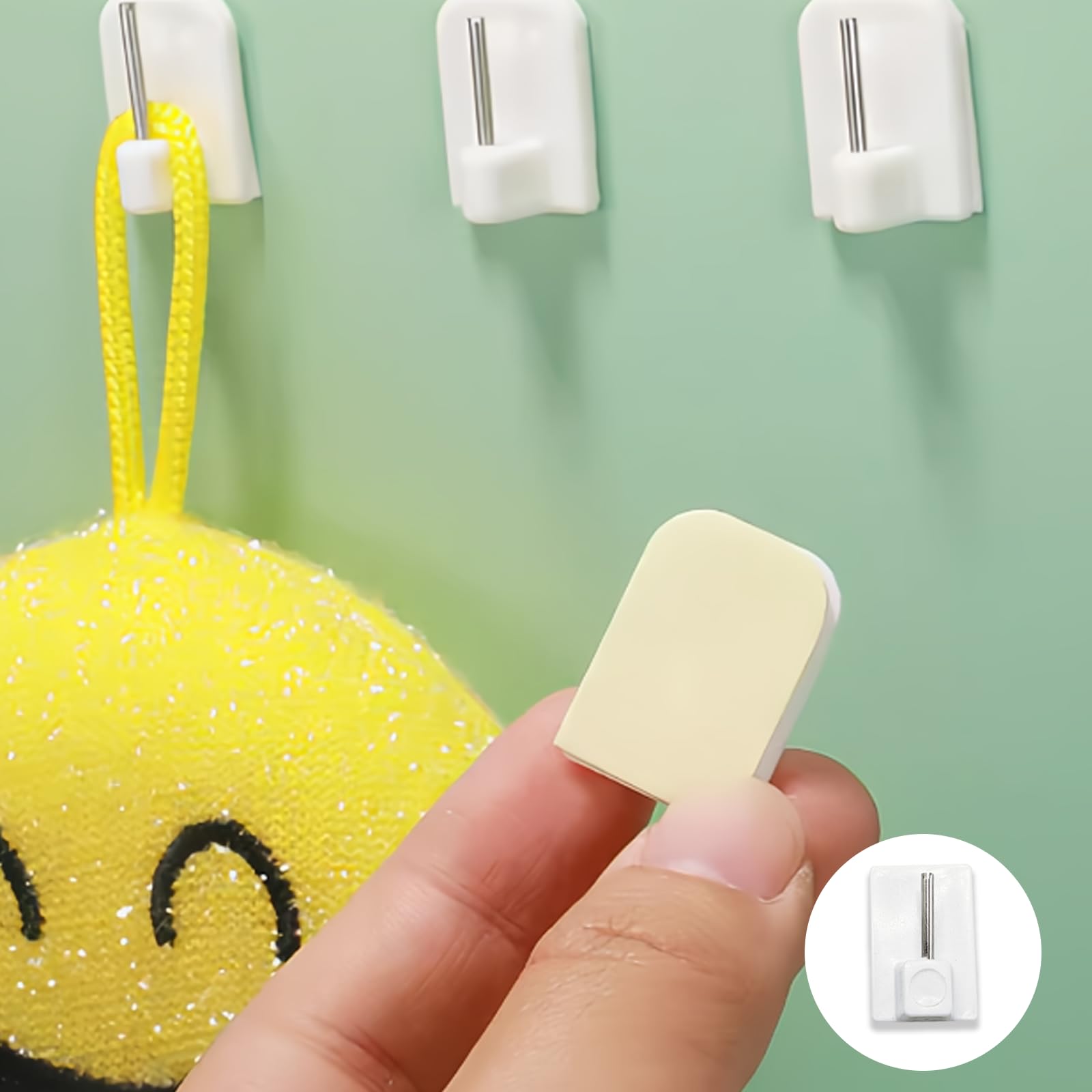 Ganci Adesivi Per Bacchette Tenda - Bianco 10 Pezzi - Foto 13