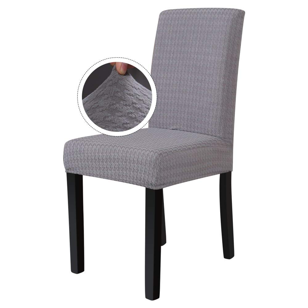Housses de chaise de salle à manger anti-tache et extensibles en jacquard