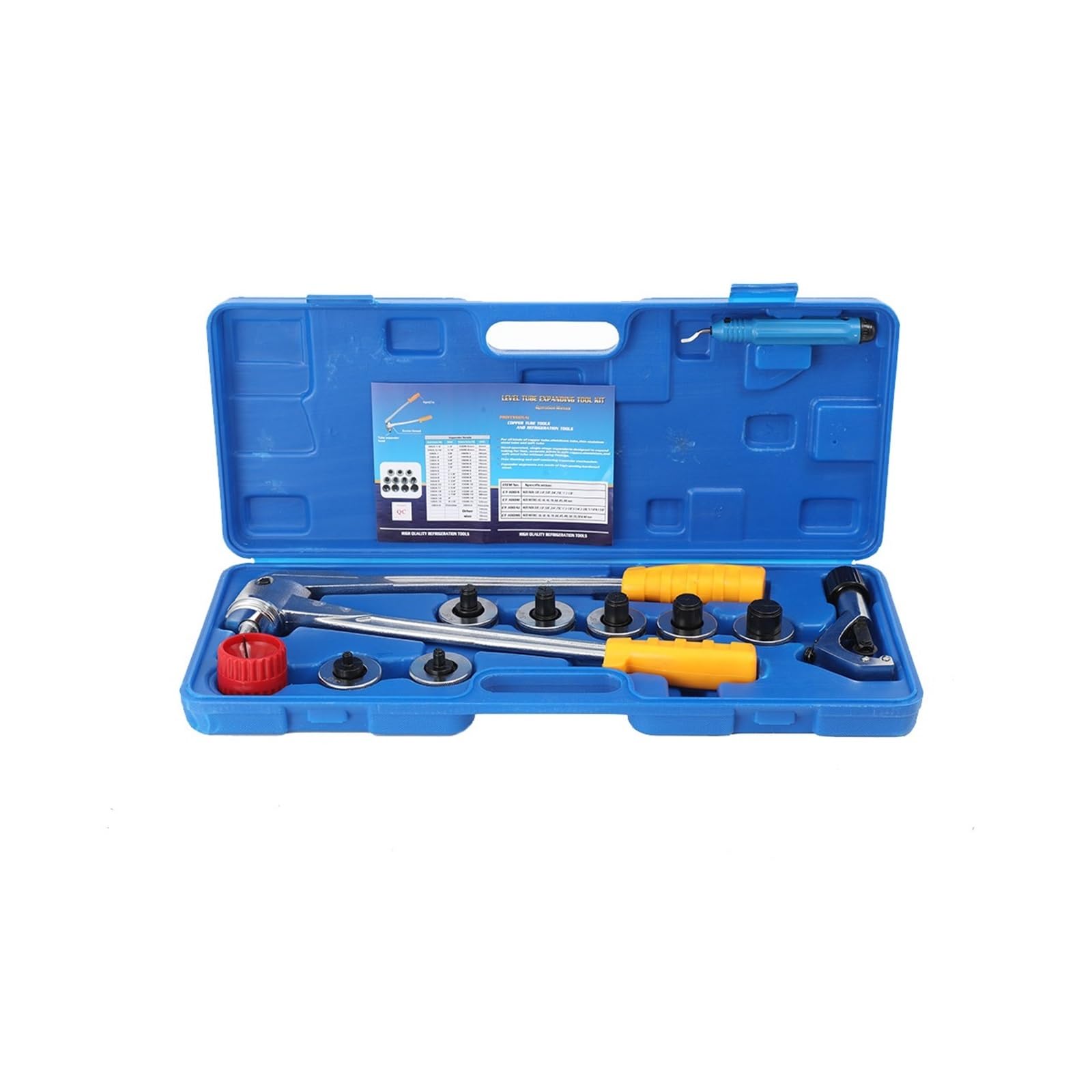 Rsgxlfqzvak One Color Pipe Expander, Tube Expander Set Kit 10-28Mm Lever Type Copper And Aluminum Straight Mouth