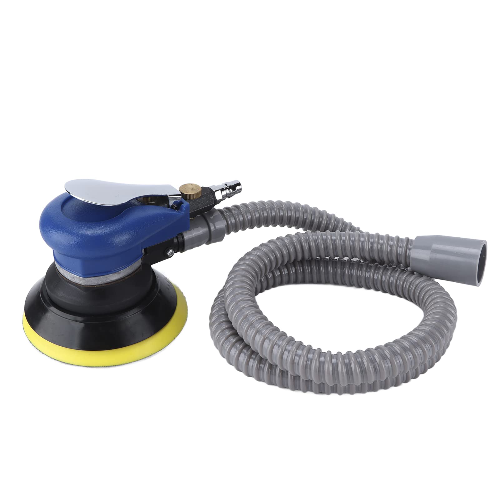 Lijadora pulidora neumática de 5 pulgadas, máquina pulidora de 10.000 rpm con recolección de polvo, diseño de vibración excéntrica para el cuidado de la pintura de automóviles y el