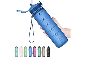 Hyeta 32oz Water Bottle with Straw: Staying Motivated and Hydrated with Style