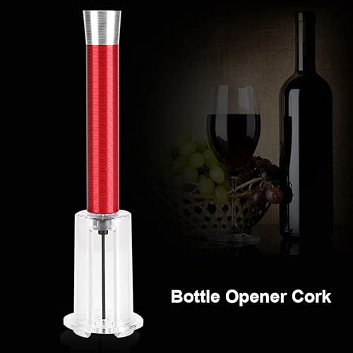 Miniatura 4 de Tbest Sacacorchos de presión de aire de aluminio, popper de corcho, abrebotellas, rojo