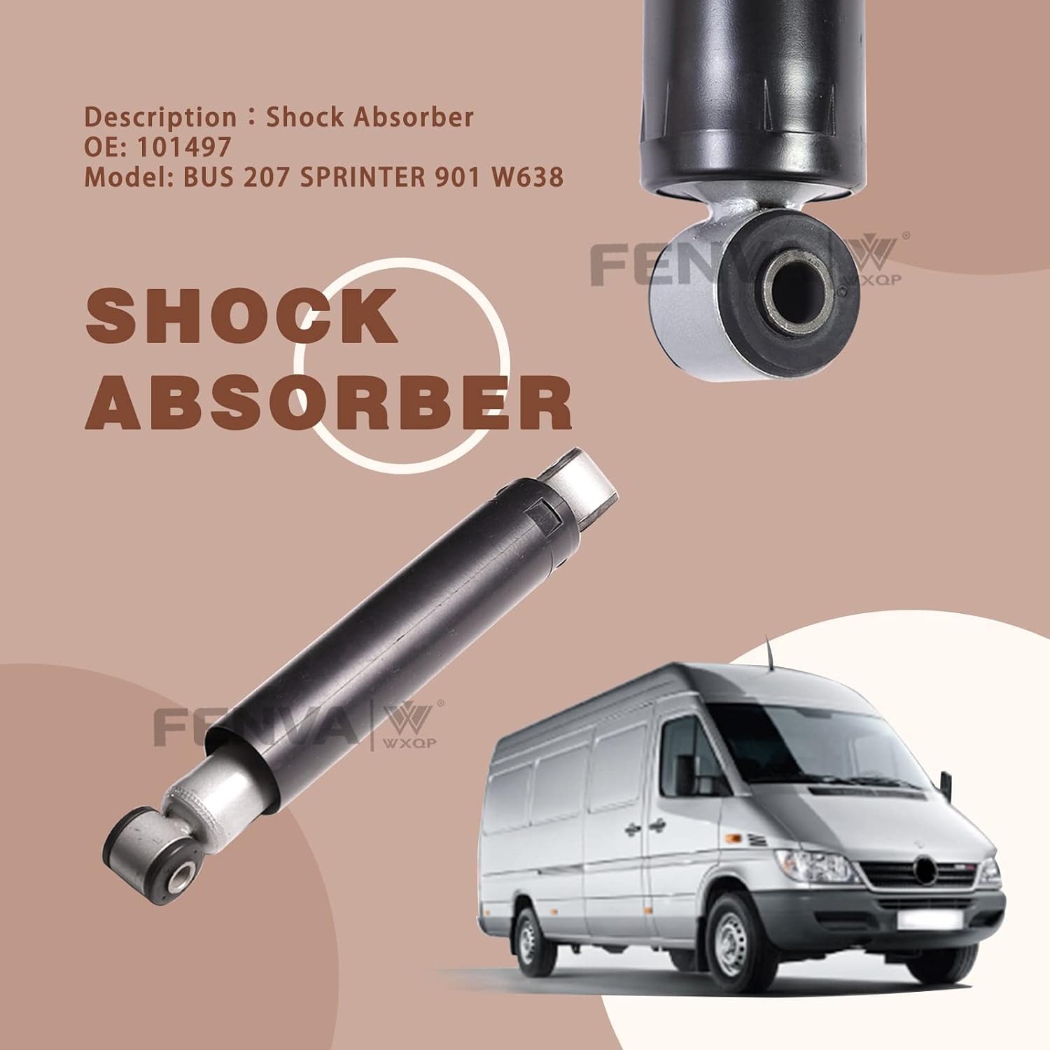 Auto Parts Shock Absorber Rear Fits for Mercedes Sprinter 901 Bus 207 OE 101497 6023201431 6013201231 6023201231 6013200431 6013200631