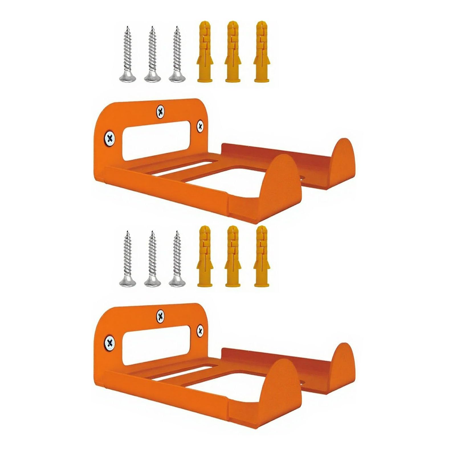 Garage Garden Tool Organizer Metal Wall Hanger for Storage, Bracket with Anchors, Workshop Shed Utility Wall Hanger Garden Tool Bracket Garage Shed
