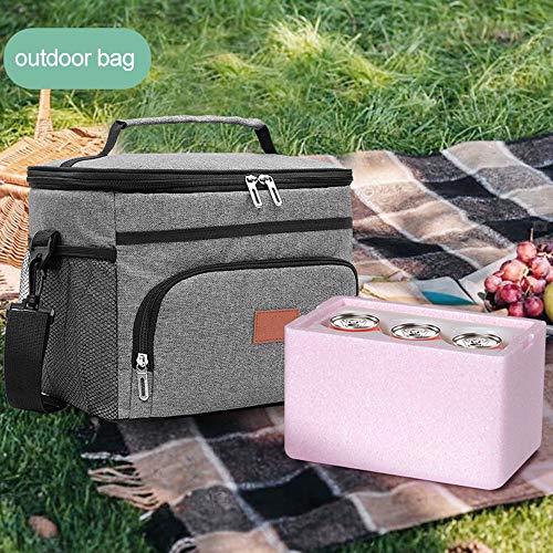 Bolsa de piquenique,KKcare 16L grande dade à prova de vazamento lancheira térmica grande piquenique