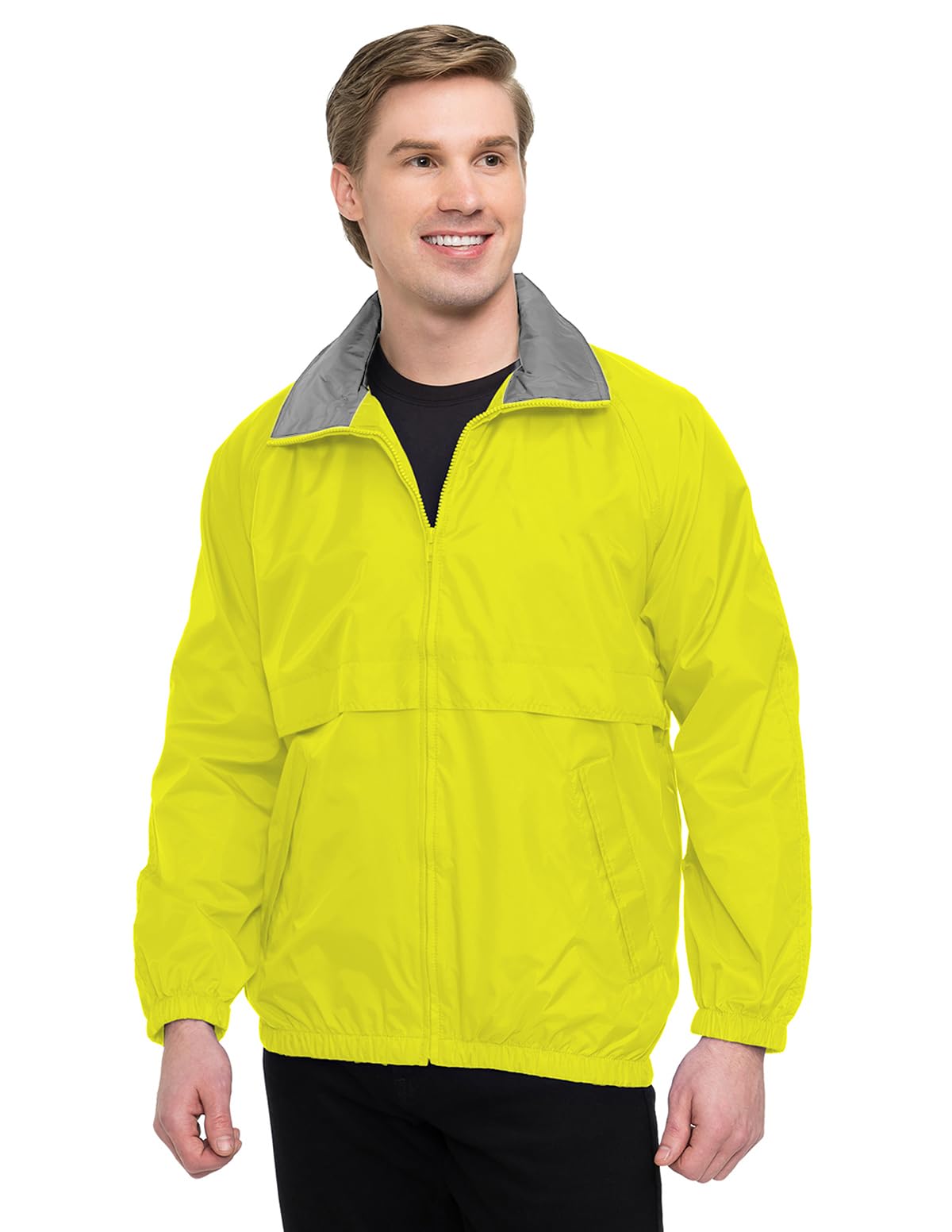 AFC Men’s Windbreaker Jacket Regular &amp; Big &amp; Tall S to 6X Water Resistant Coat
