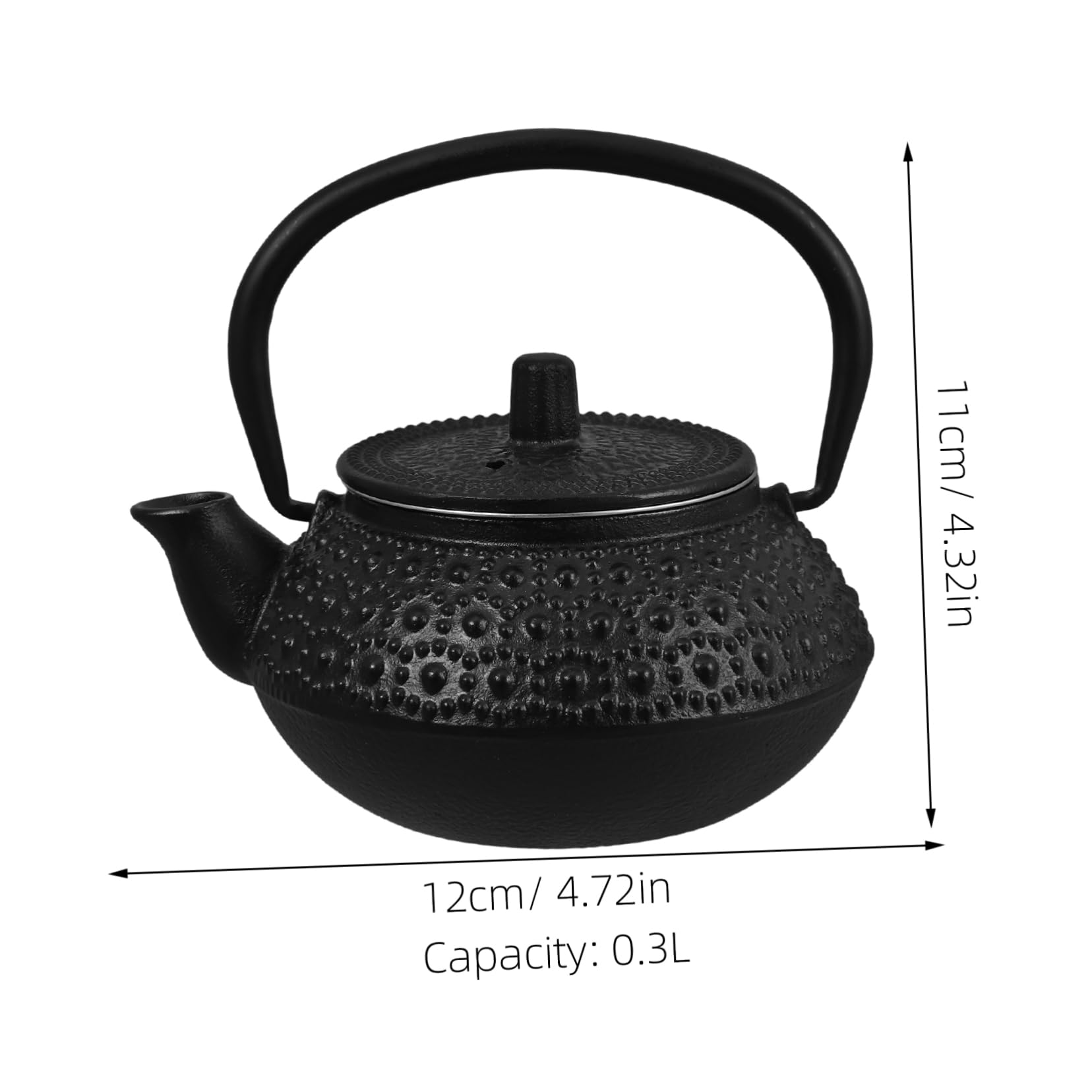 Cabilock Tetera De Hierro Con Infusores Para Té Suelto Para Estufa Diseño Japonés