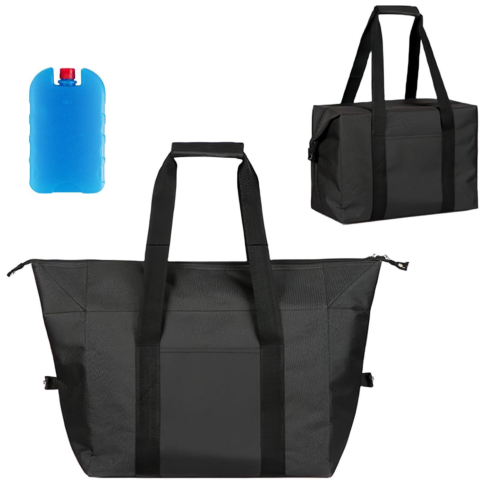 TOATELU Grand sac isotherme de 15 l avec glacières, sac isotherme pliable, réutilisable, pour camping, pique-nique, transport de