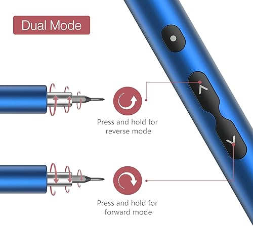 Miniatura 4 de LOFICOPER Destornillador eléctrico inalámbrico, kit de destornilladores de precisión 28 en 1, juego de herramientas de reparación electrónica, con