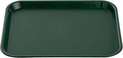 Miniatura 9 de RW Base - Bandejas de comida rápida de 10 x 14 pulgadas, 10 bandejas resistentes para cafetería, ligeras, antideslizantes, bandejas de plástico