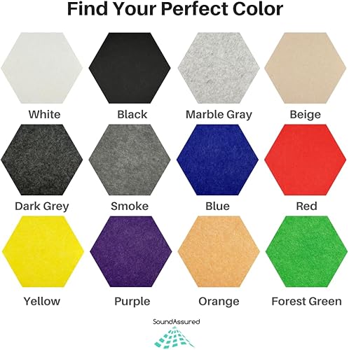 Miniatura 7 de Paneles acústicos hexagonales para amortiguación de sonido, paquete de 12 paneles autoadhesivos de absorción de sonido, tratamiento acústico