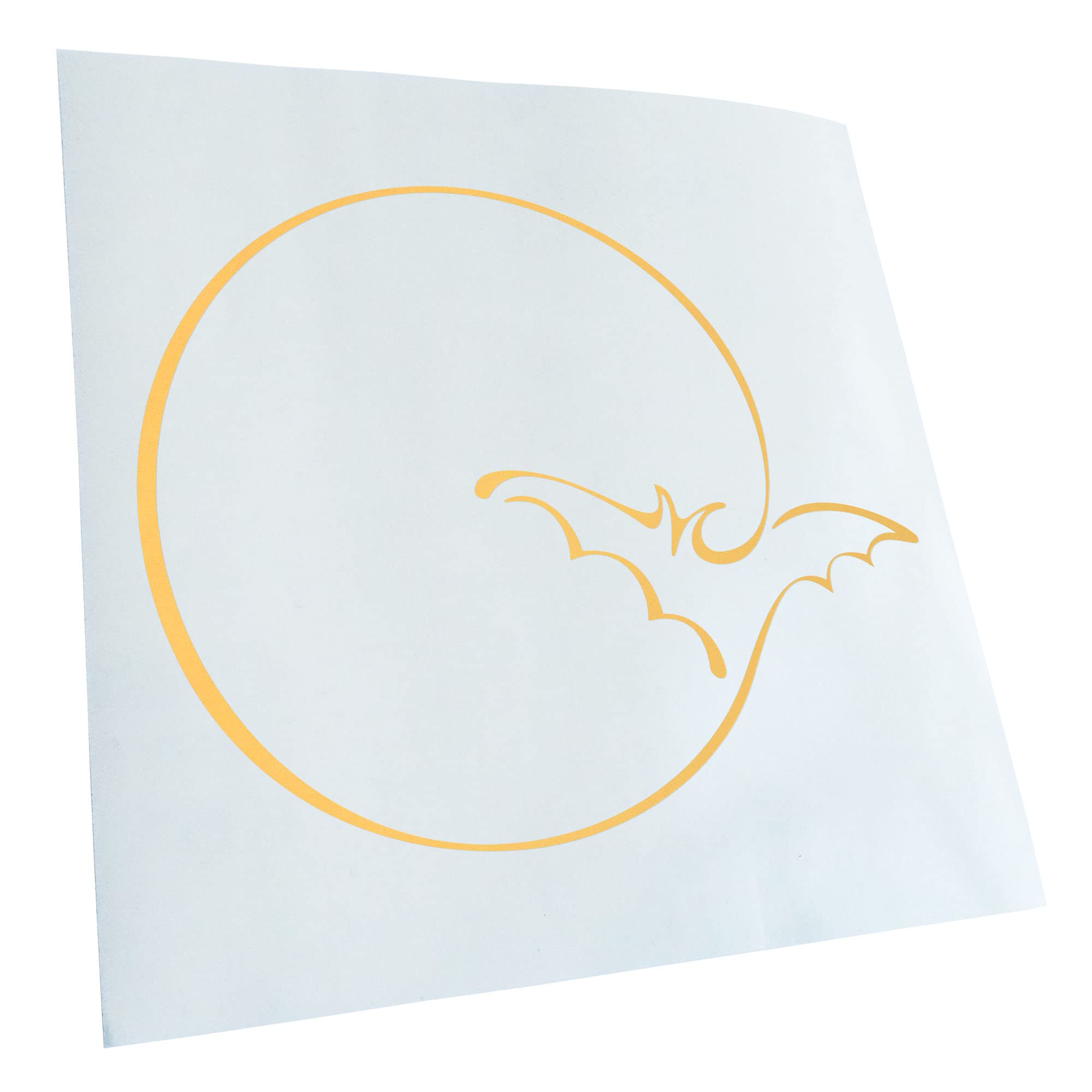 Kiwistar - Car Sticker - Moon with Bat Sticker for Car, Laptop, Bike, Truck, Motorcycle Multicoloured JDM Decal Racing