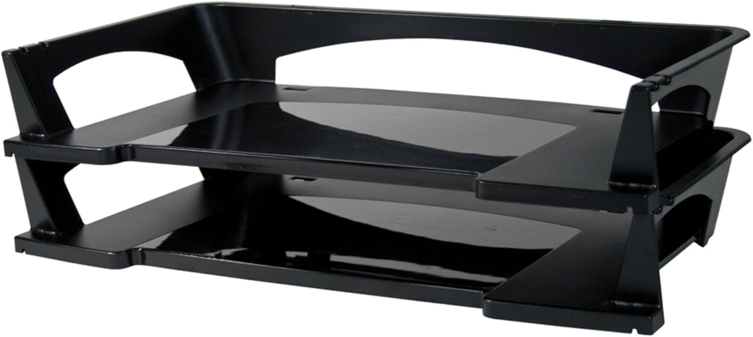 Office Depot Stacking Desk Trays, 2 3/4in.H x 18in.W x 8in