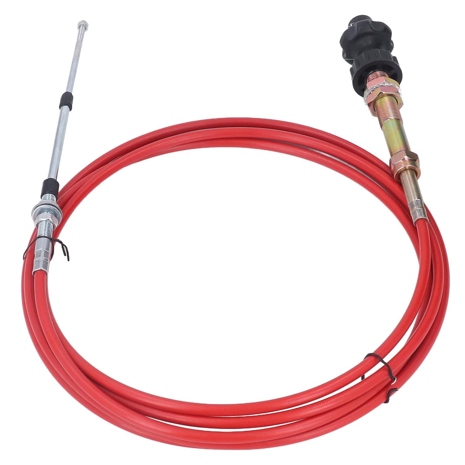 Excavator Manual Throttle Control Cable Bendable PU Sheath Stainless Steel Wide Application