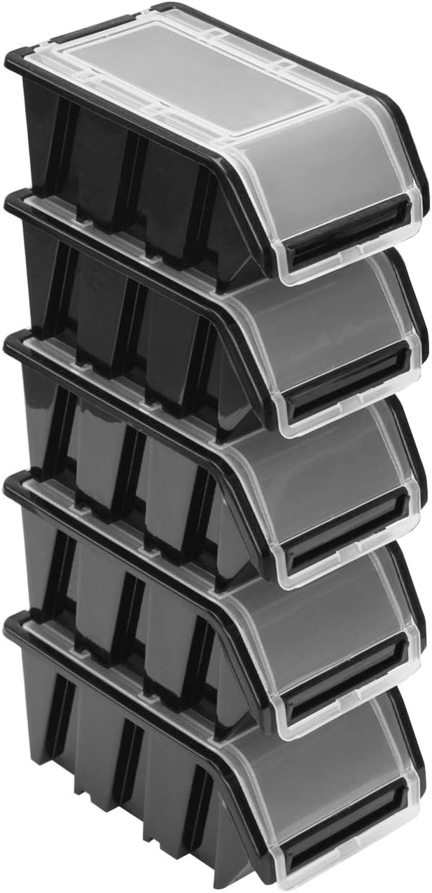 50X STAPELBOX MIT Deckel Box Sortierbox Rot NPKL8 12x19,5x9 EUR 76,99 - DE