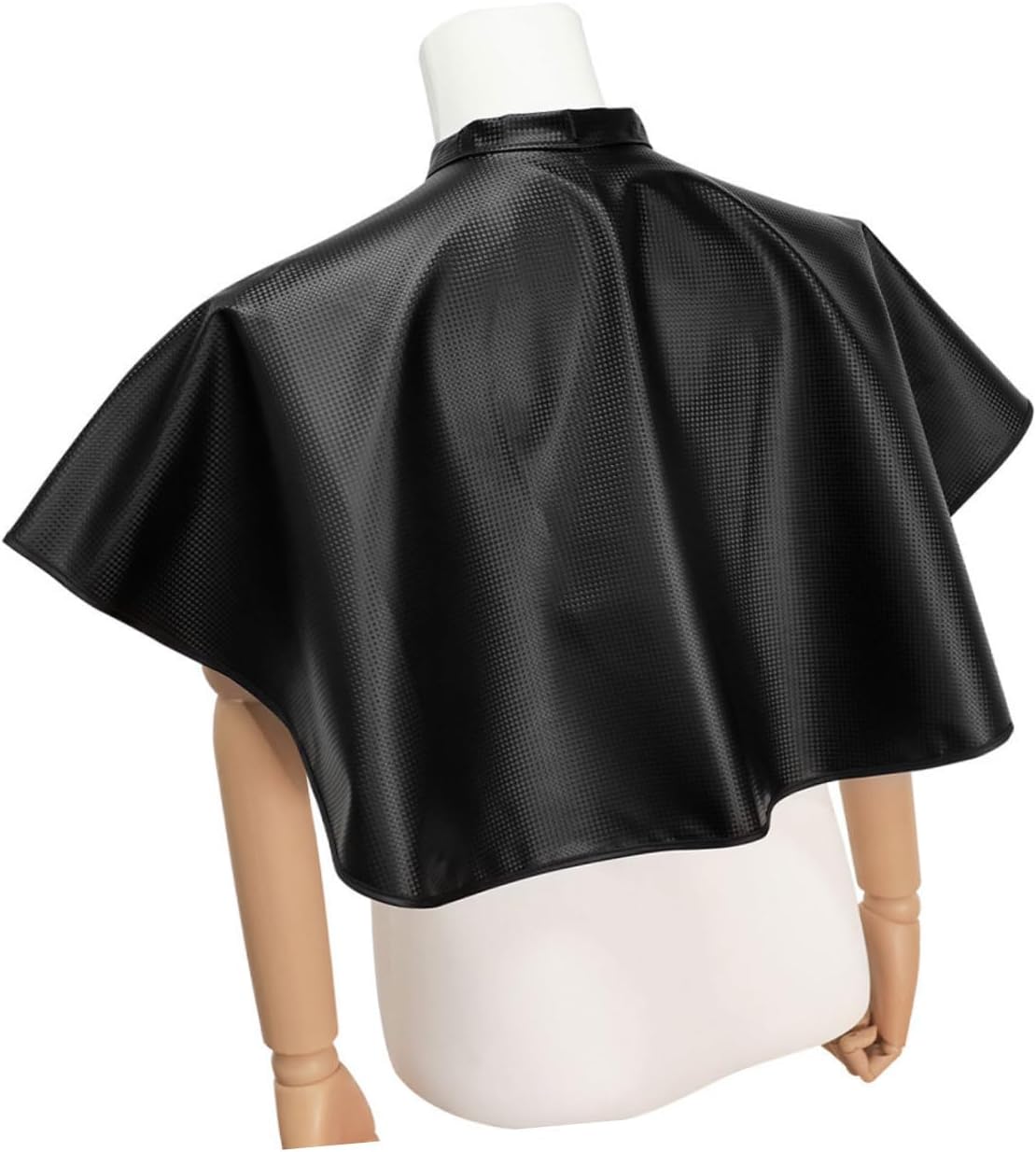 Angoily Waterproof Hair Coloring Cape 2pcs Black Salon Shampoo Cape for Hairdresser with Snap Closure Barber Cutting Apron for Styling and Dyeing