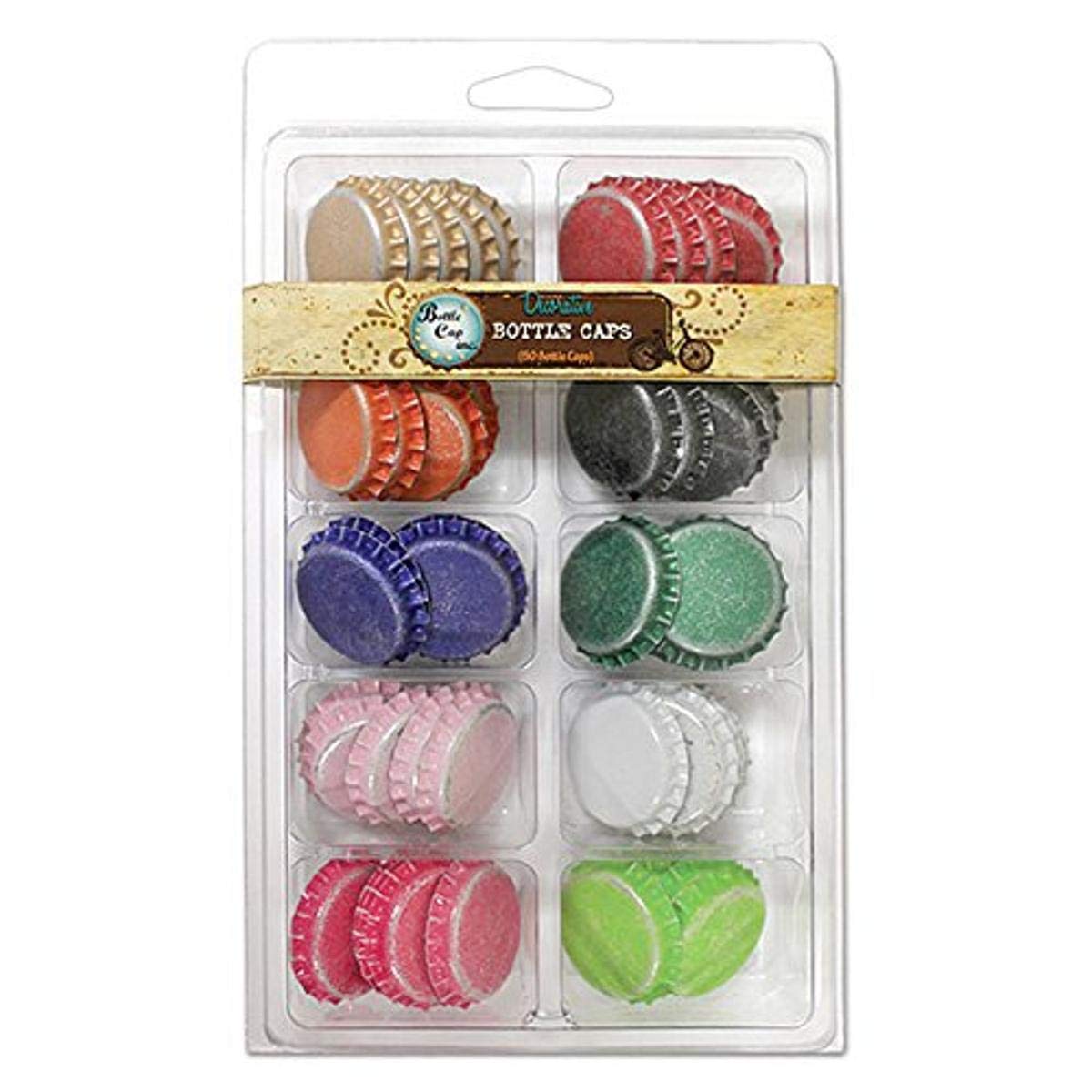 Bottle Cap 50 Distressed Multi-Pack Standard Bottle Caps