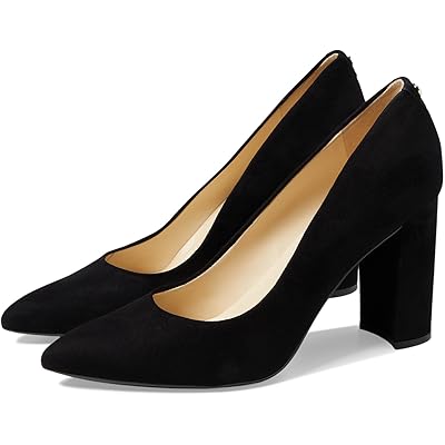 Nine West Astoria9x9  Block Heel Pump black suede