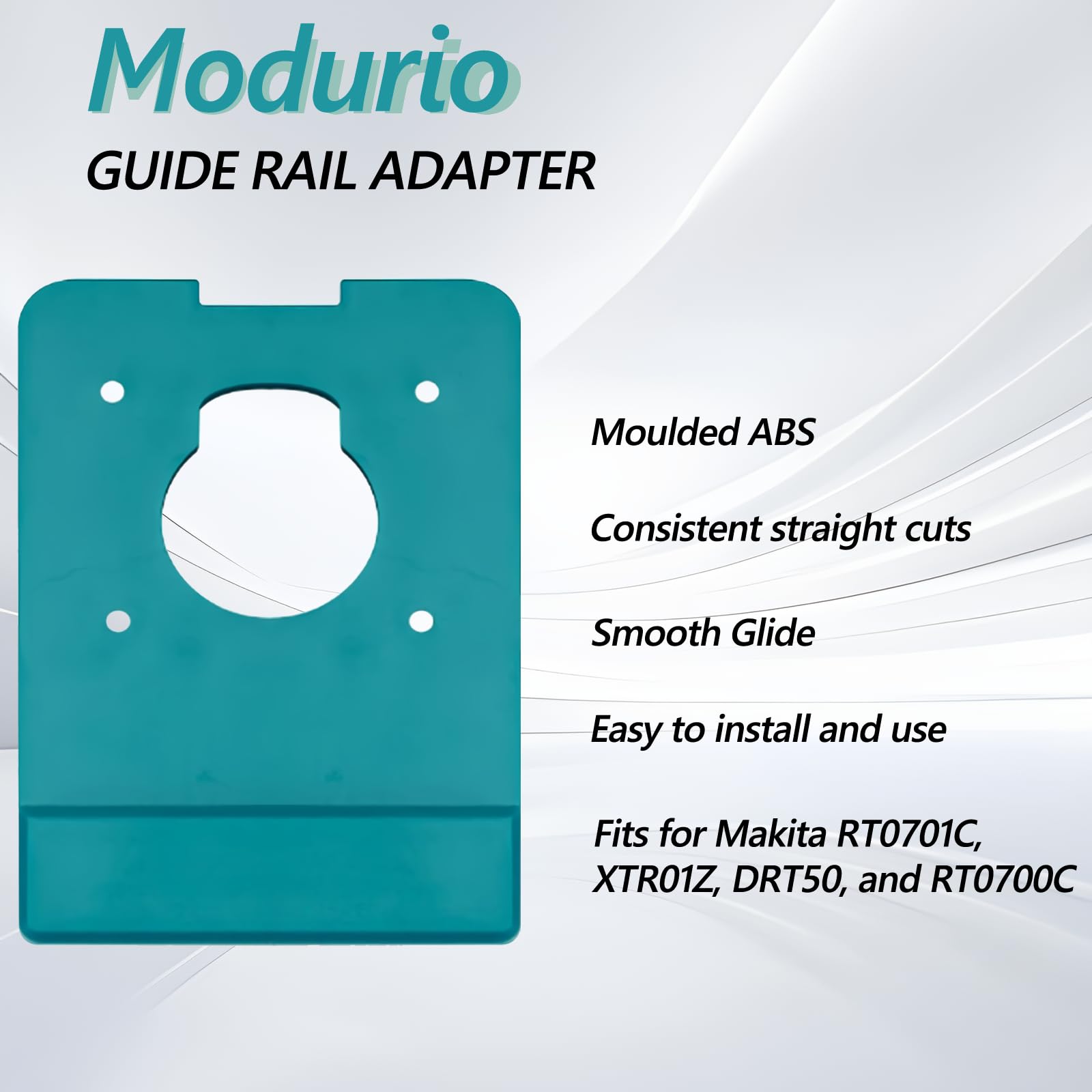 Router Guide Rail Adapter Compatible with Makita Trimmer RT0701C XTR01Z DRT50 RT0700C - Image 3