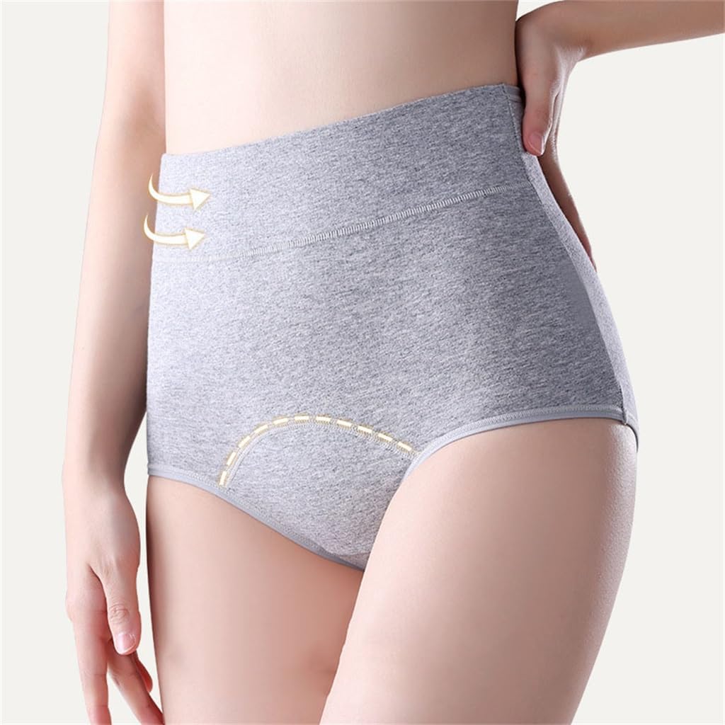 Physiological pants for women with anti side leakage cotton crotch, high waist