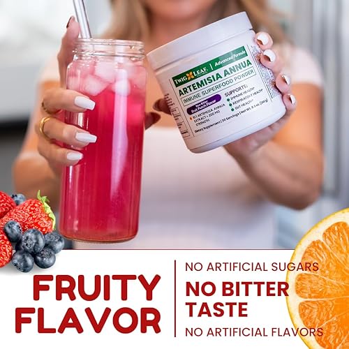 Miniatura 7 de Artemisia Annua - Polvo de hierbas de ajenjo dulce Extracto de hojas para el cerebro Suplemento de artemisinina Extracto orgánico de ajenjo dulce