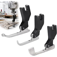 3 Pack P369 Bead Sequin Special Presser Foot, Metal Beaded Presser Feet Set, Sewing Machine Foot for Wedding Dress Fabric Bridal Gowns Lace and Delicate Materials