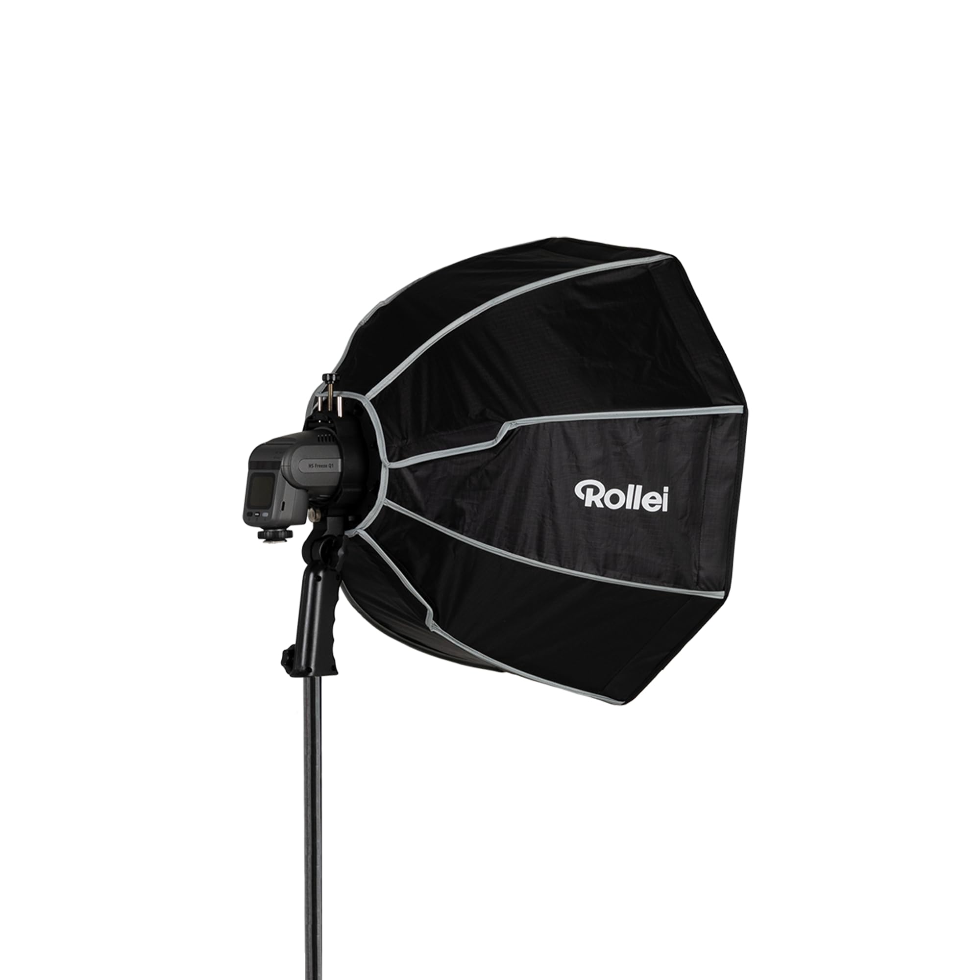Rollei Softbox per flash a scatto, 50 cm, illuminazione perfetta, alta compatibilità, luce morbida, facile da montare, compatto e leggero, con diffusore e griglia