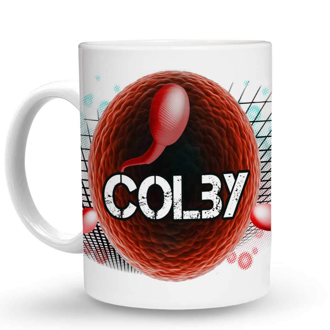 Makoroni - Colby Name 6 oz Ceramic Espresso Shot Mug/Cup Design#55