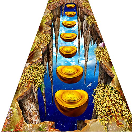 Alfombras de pasillo largo 3D de 0.8x2m felpudos transitables 2