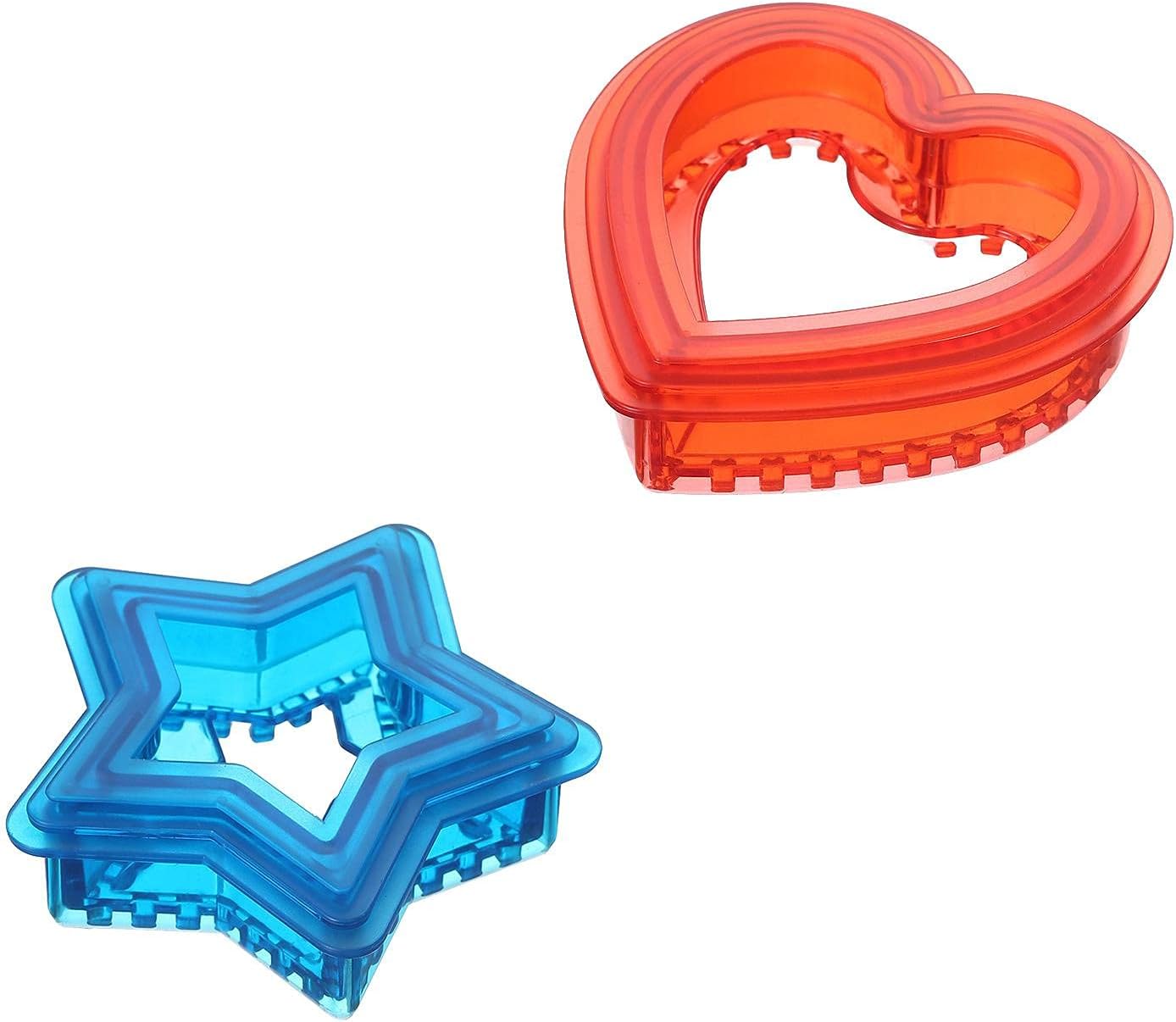 DSFSAEG Sandwich Cutter and Sealer Set, 2Pcs/Set Home Kitchen Easy Clean DIY Cookie For Kids, Bento Box Accessories