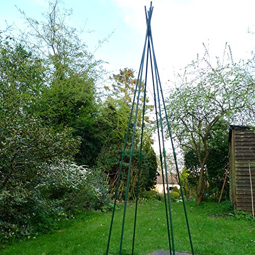 GardenSkill Pea and Runner Bean Wigwam Teepee - Garden Support Frame Kit for Vegetables, Legumes, Flowers and Climbing Plants