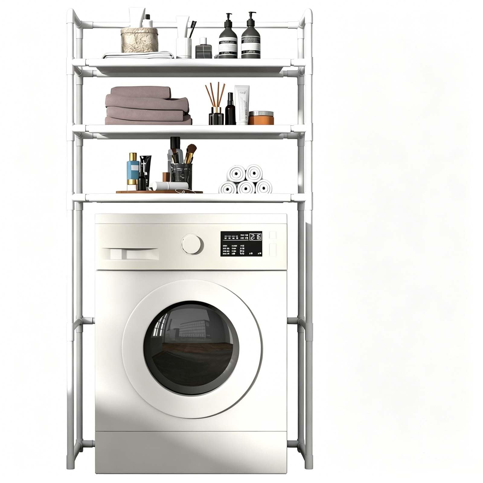 Bathroom Laundry Over The Washer Organizer Rack,washer and dryer shelves