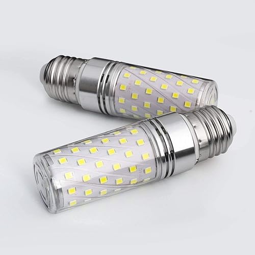 Miniatura 5 de Bombilla LED para vela, equivalente a 15 W, incandescente de 120 W, blanco frío 6000 K, paquete de 4, base mediana E26/E27, no regulable