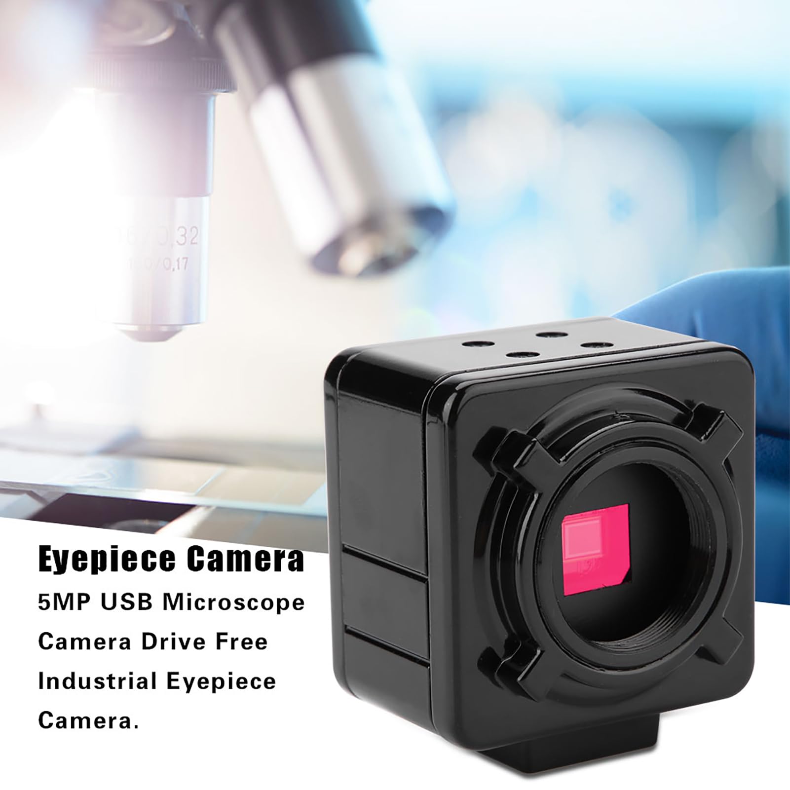 5MP Mikroskop-Kamera-Laufwerk USB 2.0 Kostenlose Industrie-Okular-Kamera Mit 0.5X CCD-Adapter,Mikroskop-Kamera Für Mikroskope Und Industrieanwendungen