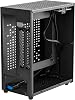 JOYJOM Aluminum Mini ITX Case With PCIe Riser - SFF Small Form Factor PC Case for Gaming, Supports GPU Graphics Card (Black)