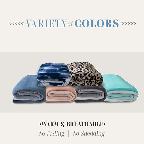 Miniatura 7 de Elegant Comfort Manta de lujo aterciopelada, ligera para todas las estaciones, ultra afelpada, suave, acogedora y mullida para sofá, cama, viajes,