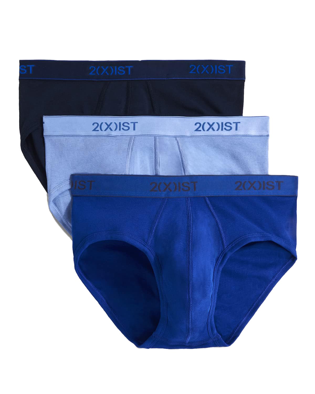 2(X) IST mens Essential Cotton No Show Brief 3-pack