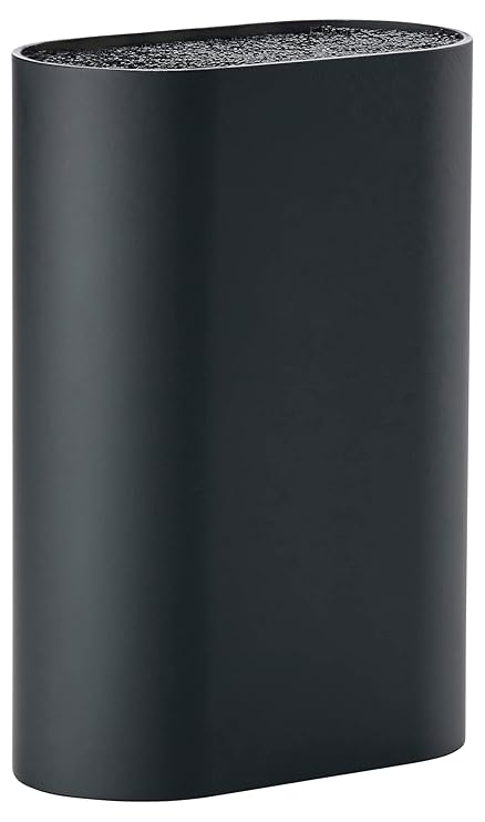 ZONE DENMARK, SINGLES Versatile Knife Block, Countertop, Modern Design, Black, 1 Count