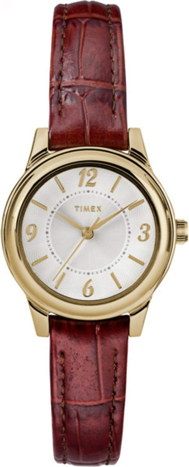 Timex Women's Core 26mm | Brown Croco Leather Strap | Dress Watch TW2R85800