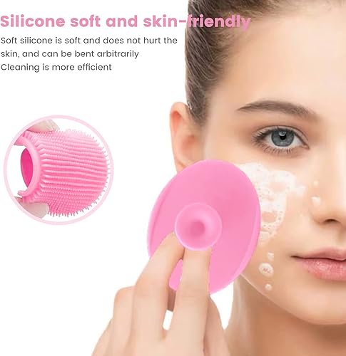 Miniatura 8 de Cepillo corporal para baño, limpiador de espalda de silicona para ducha, cepillo de baño antideslizante, cepillo exfoliante de ducha con mango