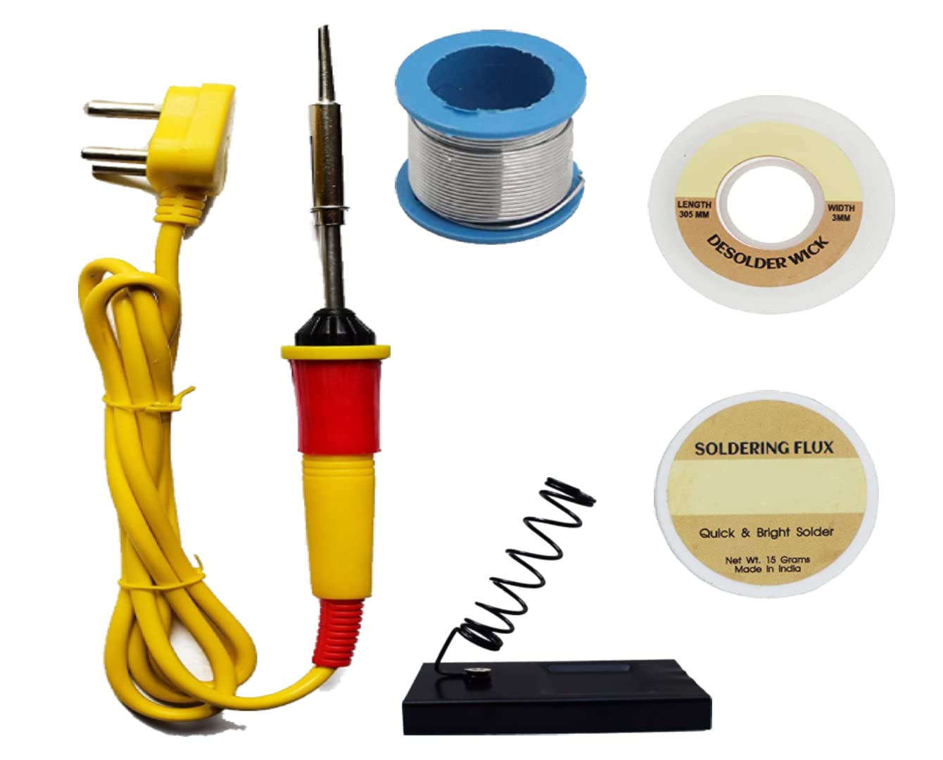 Aldeco (5 in 1) Soldering Iron Kit, 25W Welding Tool with High Temperature Kit With Soldering iron, Wire, Flux, Wick, Stand (B0BXHL4BRY) Amazon Price History, Amazon Price Tracker