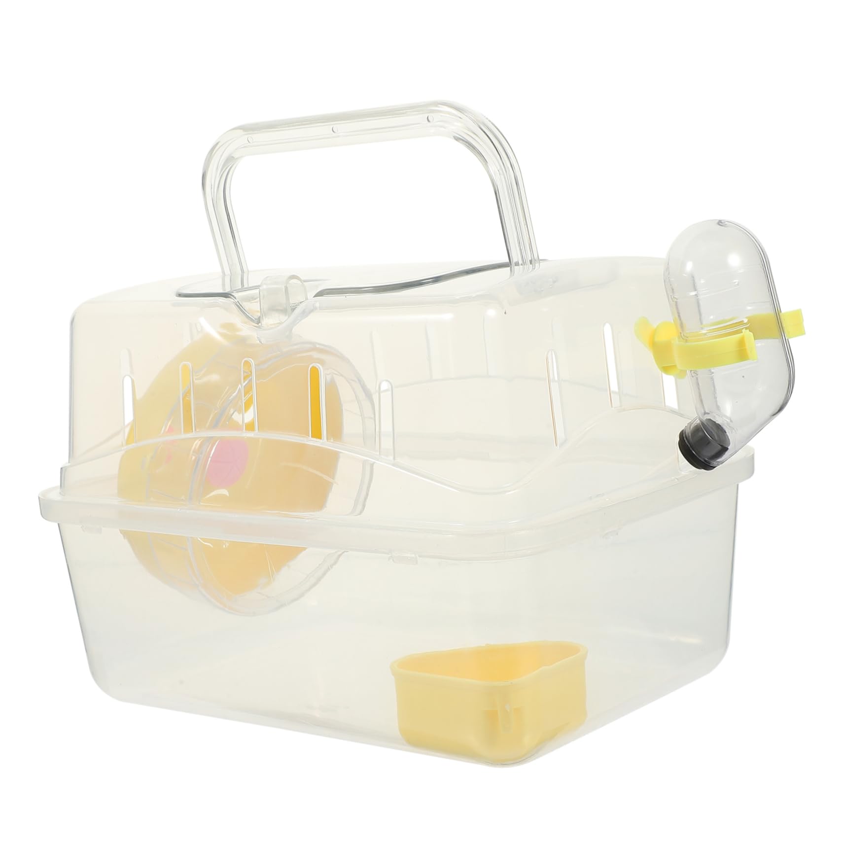 Totority Hamster Travel Carrier Cage with Lightweight Portable Chinchilla Box for Hiking Shopping and More