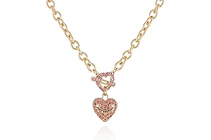Juicy Couture's Goldtone and Rose Heart Pendant Toggle Necklace: A Sophisticated Adornment for Pet Lovers