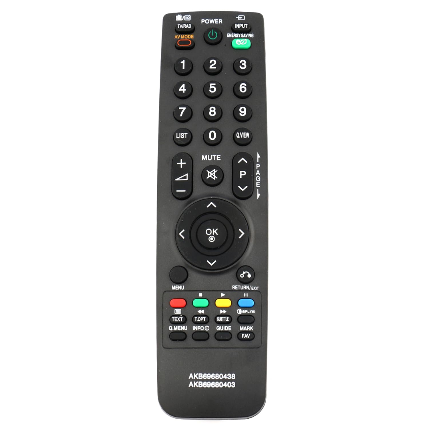 VINABTY Replacement Remote Control AKB69680403 AKB69680438 Suits for LG LCD LED PLasma TV 32LH2000-ZA 32LH2020-ZC 32LH201C-ZA 32LH2010-ZB 37LH2000-ZA 37LH2020-ZC 37LH201C-ZA 37LH2010-ZB 42LH2000-ZA - Image 2